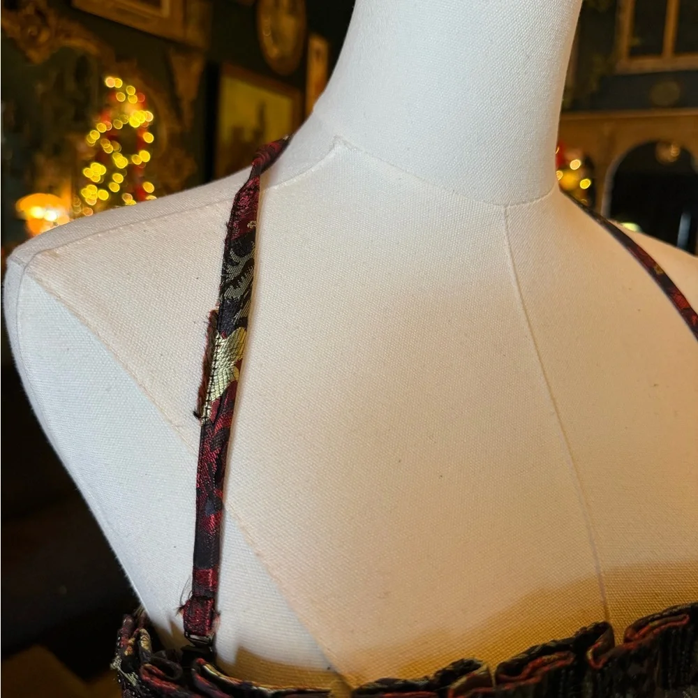 Bebe vintage goth Rose Bubble Dress— Small - Picture 4 of 12